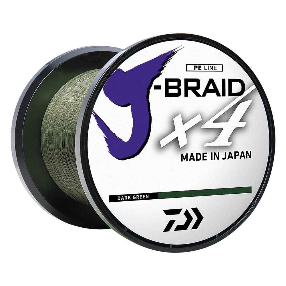 Daiwa Qualifies for Free Shipping Daiwa J-Braid X4 Braided Line 15 lb 300 Yards Dark Green #JB4U15-300DG