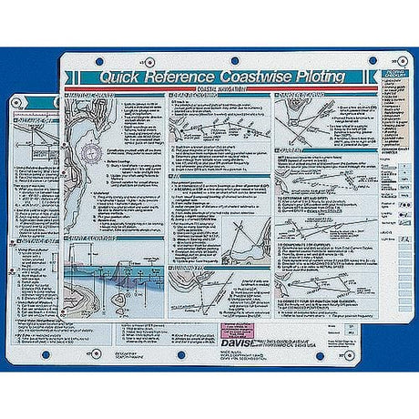 Davis Instruments Qualifies for Free Shipping Davis Instruments Coastwise Piloting Reference Card #126