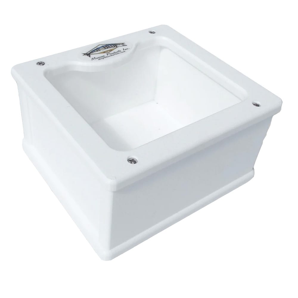 Deep Blue Marine Qualifies for Free Shipping Deep Blue Marine Catch All Box 6" x 5 1/2" x 3 1/4" White #CAS-1