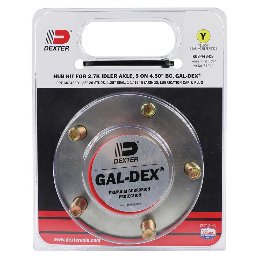 Dexter Axle Qualifies for Free Shipping Dexter Gal-Dex Axle Hub 1250# 5-Stud E-Z Lube #K08-448-CE