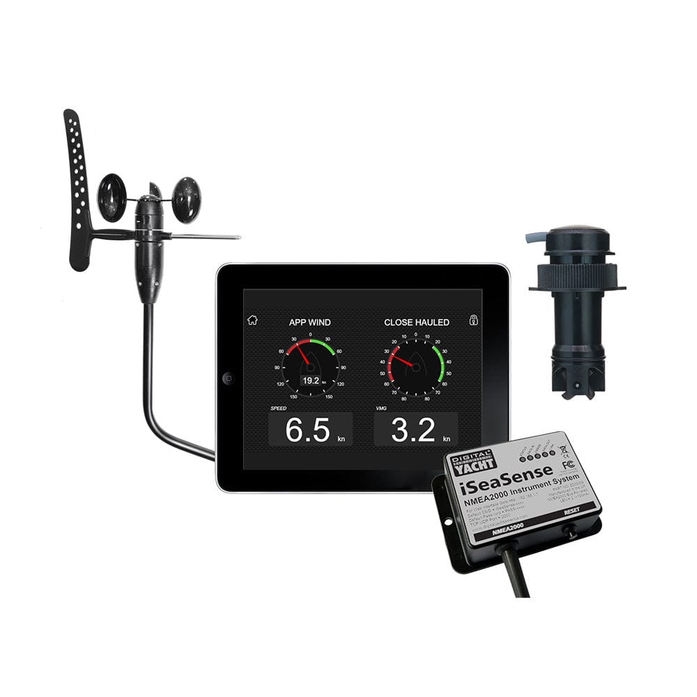 Digital Yacht Qualifies for Free Shipping Digital Yacht iSeaSense Wireless Speed Depth Temp Wind #ZDIGISSPK2