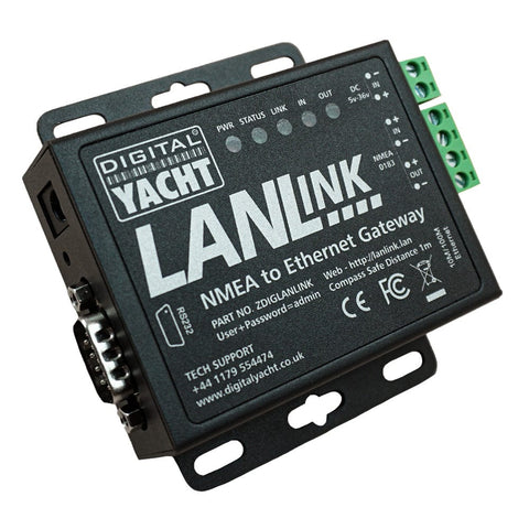 Digital Yacht Qualifies for Free Shipping Digital Yacht LANLink NMEA 0183 to Ethernet Gateway #ZDIGLANLINK