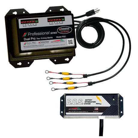 Dual Pro Qualifies for Free Shipping Dual Pro PS2 2-Bank Battery Charger with 2-Bank BOS System #PS2/BOS12V2