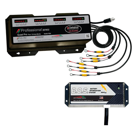 Dual Pro Not Qualified for Free Shipping Dual Pro PS4 4-Bank Battery Charger with 3-Bank BOS System #PS4/BOS12V3