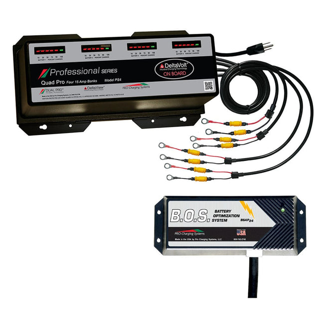 Dual Pro Not Qualified for Free Shipping Dual Pro PS4 4-Bank Battery Charger with 3-Bank BOS System #PS4/BOS12V3