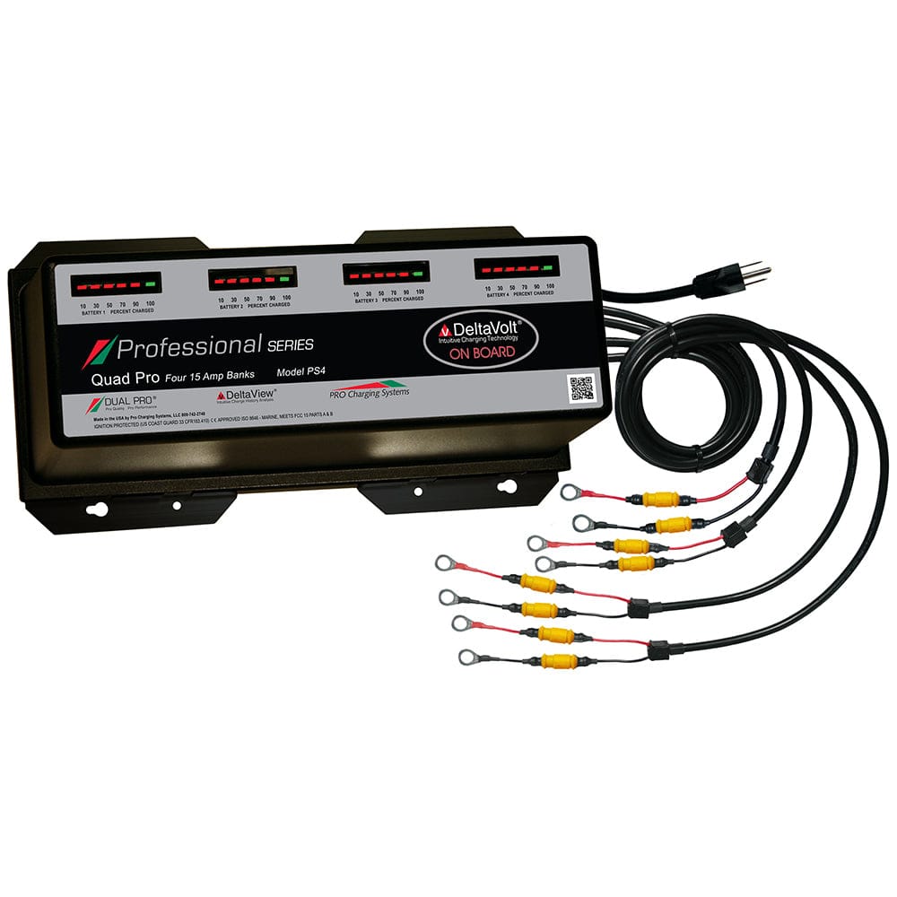 Dual Pro Qualifies for Free Shipping Dual Pro PS4 60a 4-Bank Battery Charger Remanufactured #PS4R