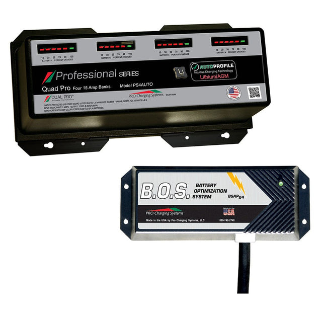 Dual Pro Not Qualified for Free Shipping Dual Pro PS4 Auto 4-Bank Battery Charger with 2-Bank BOS #PS4AUTO/BOS12V2