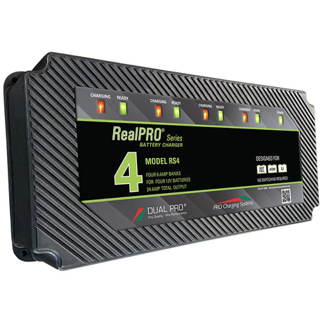 Dual Pro Qualifies for Free Shipping Dual Pro Realpro Series 24a 4-Bank Battery Charger #RS4