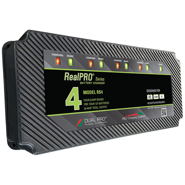Dual Pro Qualifies for Free Shipping Dual Pro Realpro Series 24a 4-Bank Battery Charger #RS4