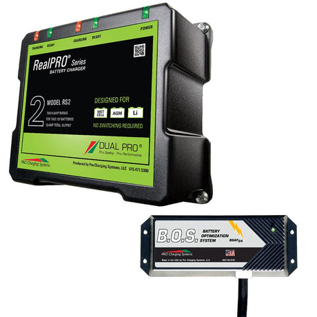 Dual Pro Qualifies for Free Shipping Dual Pro Rs2 2-Bank Battery Charger with 2-Bank BOS System #RS2/BOS12V2