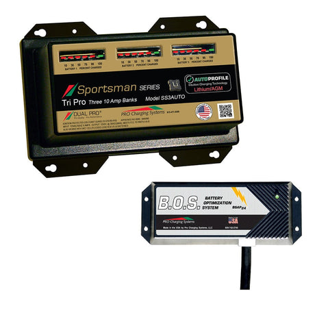 Dual Pro Qualifies for Free Shipping Dual Pro SS3 Auto 3 Bank Battery Charger with 2 Bank BOS #SS3AUTO/BOS12V2