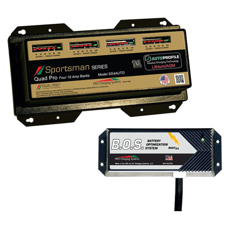 Dual Pro Qualifies for Free Shipping Dual Pro SS4 Auto 4 Bank Battery Charger with 2 Bank BOS #SS4AUTO/BOS12V2