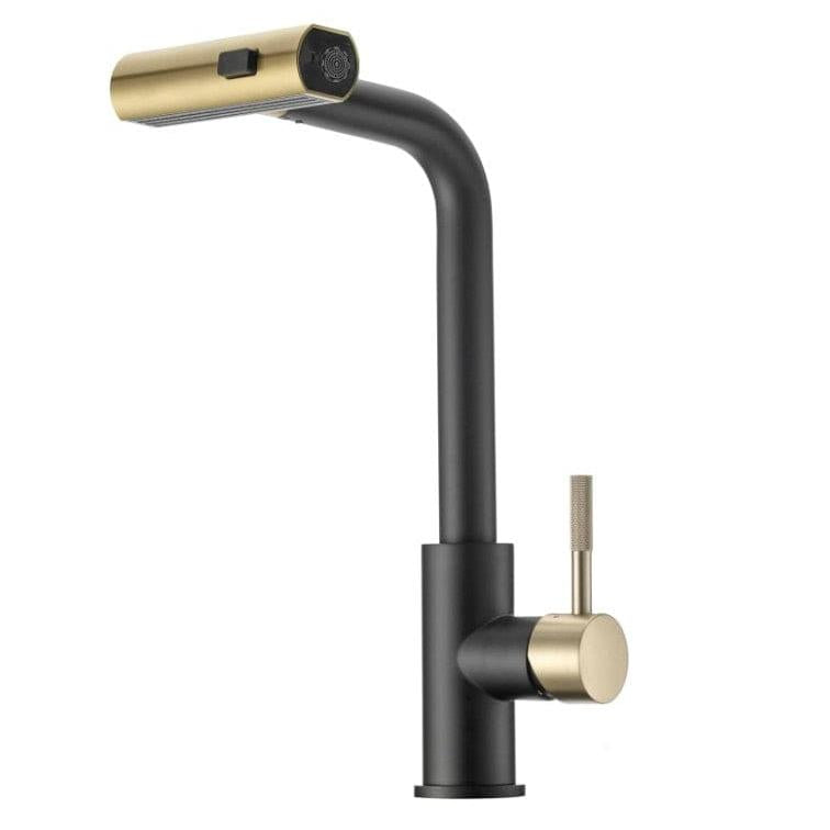 Dura Faucets Qualifies for Free Shipping Dura Faucets Faucet Kitchen Rainfall Black/Gold #DF-MK511X-MBMG