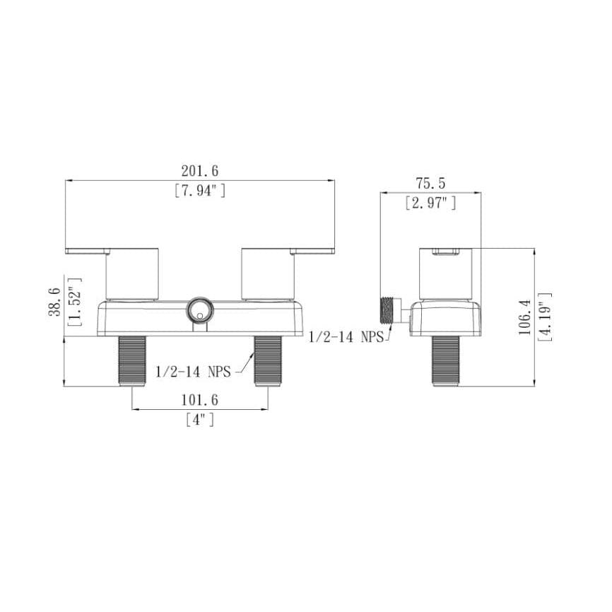 Dura Faucets Qualifies for Free Shipping Dura Faucets Shower Modern Faucet Matte Black #DF-SA100M-MB