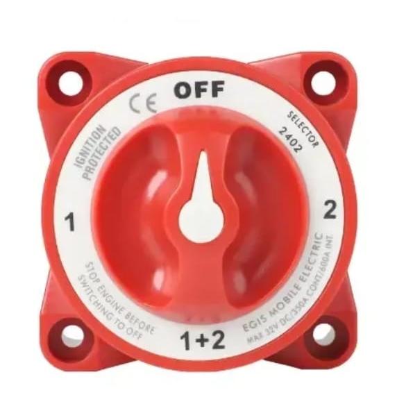 EGIS Qualifies for Free Shipping EGIS 2402 e-Series 350A  Battery Selector Switch Off/1/Both/2 w/AFD #2402