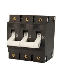 EGIS Qualifies for Free Shipping EGIS C Series Panel Mount Circuit Breaker Triple Pole AC 50a #3503-050