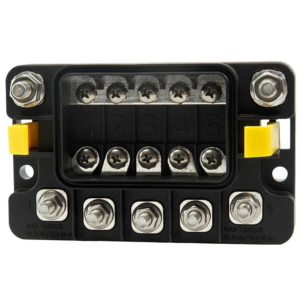 Egis Qualifies for Free Shipping EGIS Midi 5x Fuse Block with Sealed Cover M8 Inputs M6 #3906