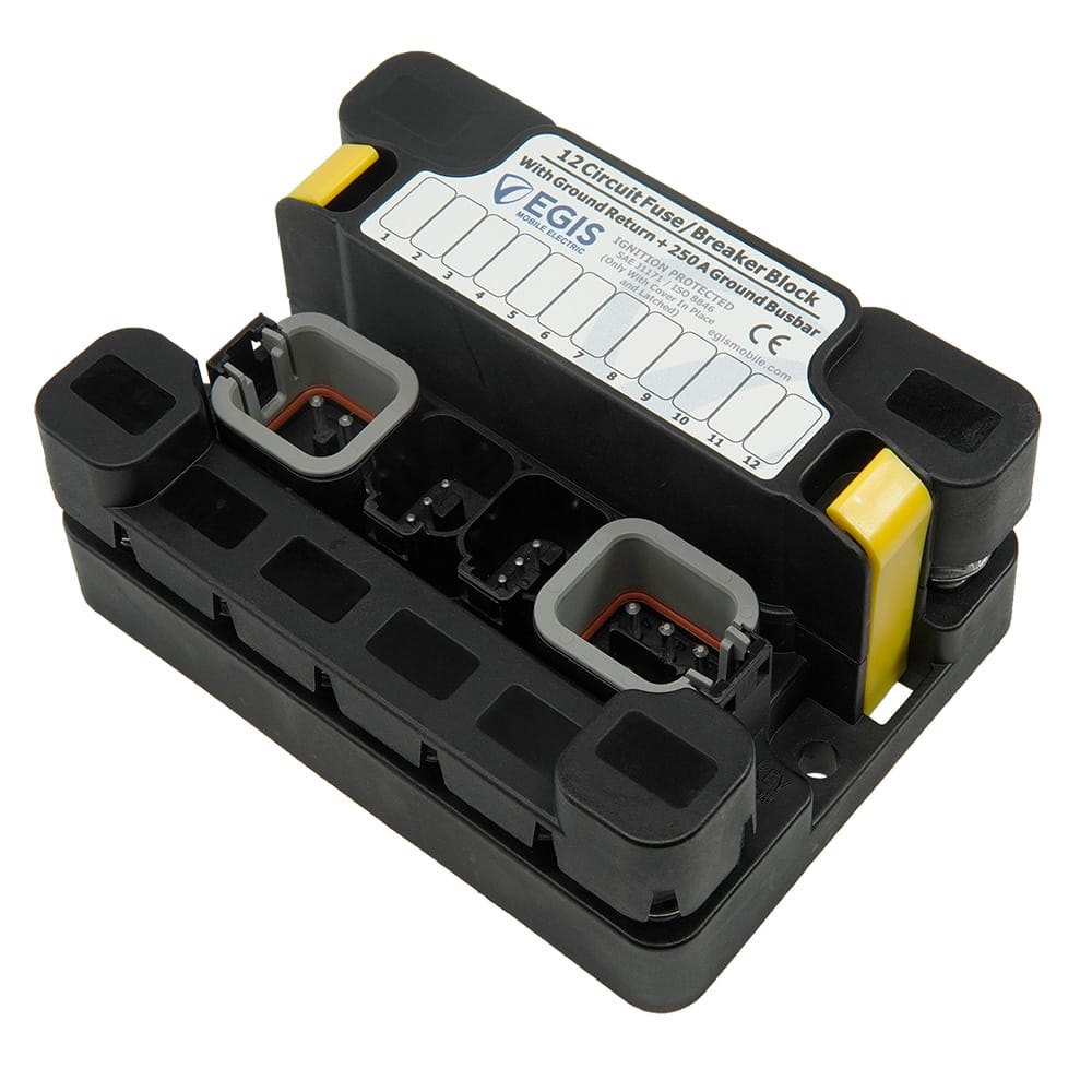 Egis Qualifies for Free Shipping EGIS MT Series 9+3 Sealed Fuse Block with Ground Busbar #3493
