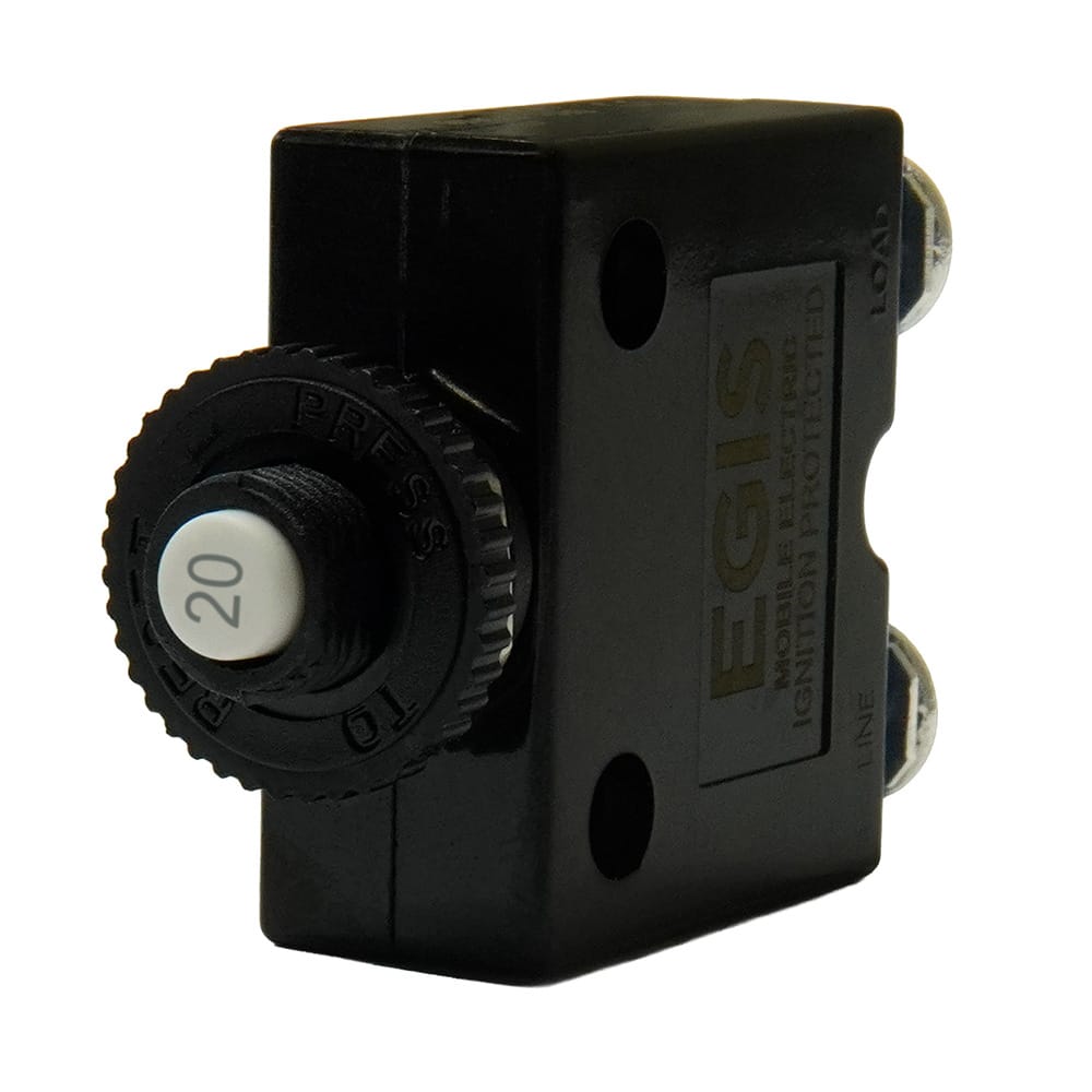 EGIS Qualifies for Free Shipping EGIS Push Button Panel Mount Circuit Breaker Screw Terminals 20a #4710-20