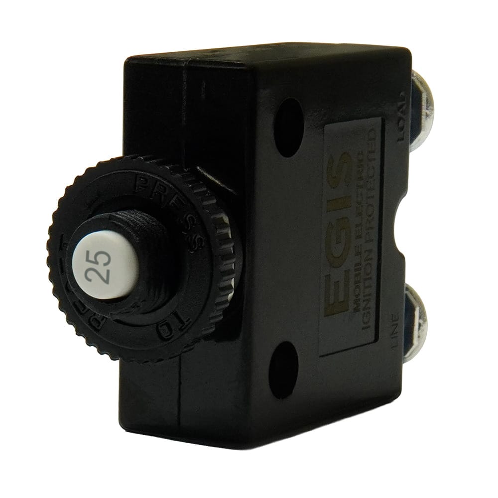 EGIS Qualifies for Free Shipping EGIS Push Button Panel Mount Circuit Breaker Screw Terminals 25a #4710-25