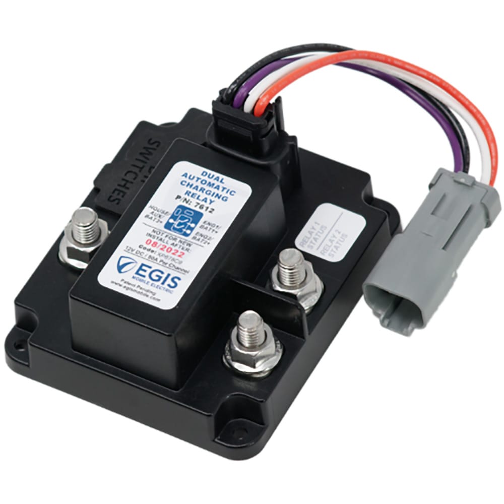 Egis Qualifies for Free Shipping EGIS Triple Battery Automatic Charging Relay 24v #7612-24