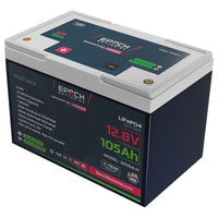 Epoch Batteries Not Qualified for Free Shipping Epoch Batteries 12-Volt Heated & Bluetooth Enabled LiFePO4 Battery #12105A-H