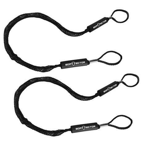 Extreme Max Qualifies for Free Shipping Extreme Max BoatTector Bungee Dock Line 2-pk 4' Black #3006.2352
