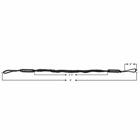 Extreme Max Qualifies for Free Shipping Extreme Max BoatTector Bungee Dock Line 2-pk 4' Black #3006.2352