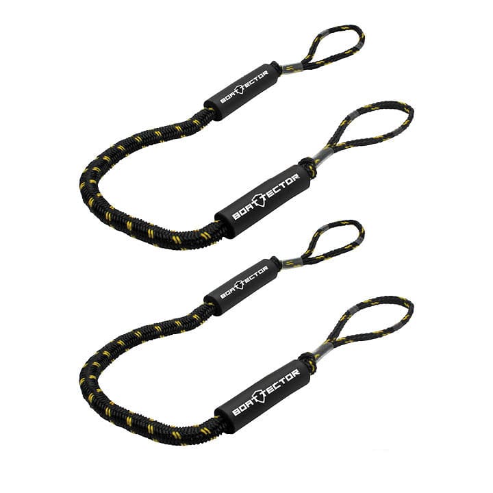 Extreme Max Qualifies for Free Shipping Extreme Max BoatTector Bungee Dock Line 2-pk 4' Black/Gold #3006.2729
