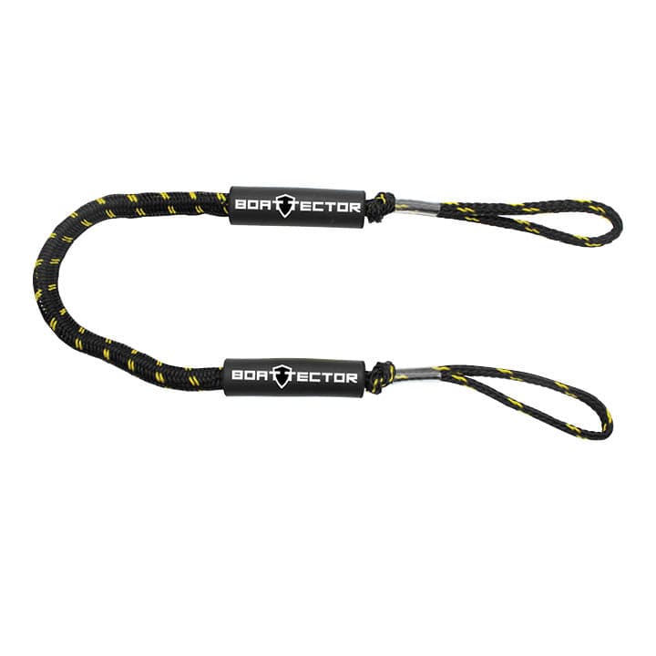 Extreme Max Qualifies for Free Shipping Extreme Max BoatTector Bungee Dock Line 2-pk 4' Black/Gold #3006.2729