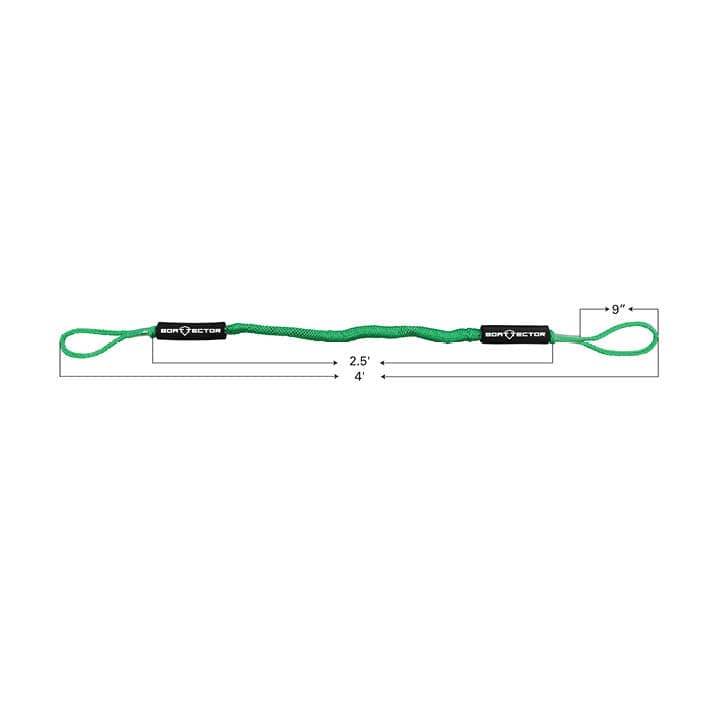 Extreme Max Qualifies for Free Shipping Extreme Max BoatTector Bungee Dock Line 2-pk 4' Green #3006.2738