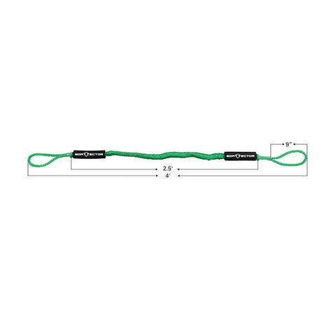 Extreme Max Qualifies for Free Shipping Extreme Max BoatTector Bungee Dock Line 2-pk 4' Green #3006.2738