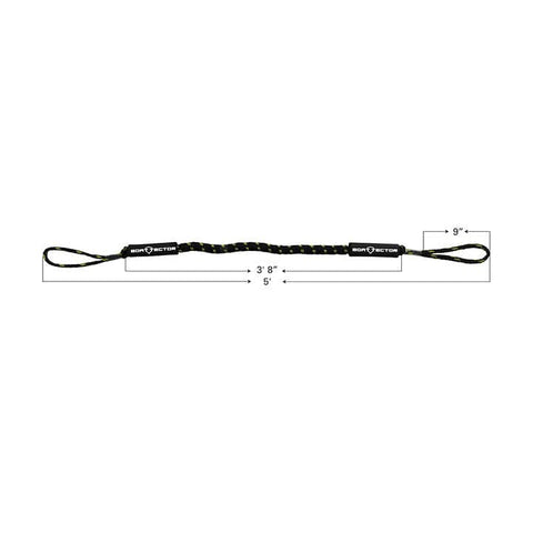 Extreme Max Qualifies for Free Shipping Extreme Max BoatTector Bungee Dock Line 2-pk 5' Black/Gold #3006.2744