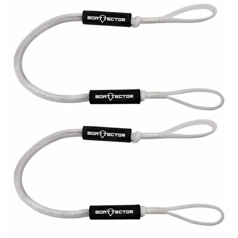 Extreme Max Qualifies for Free Shipping Extreme Max BoatTector Bungee Dock Line 2-pk 5' White #3006.2708