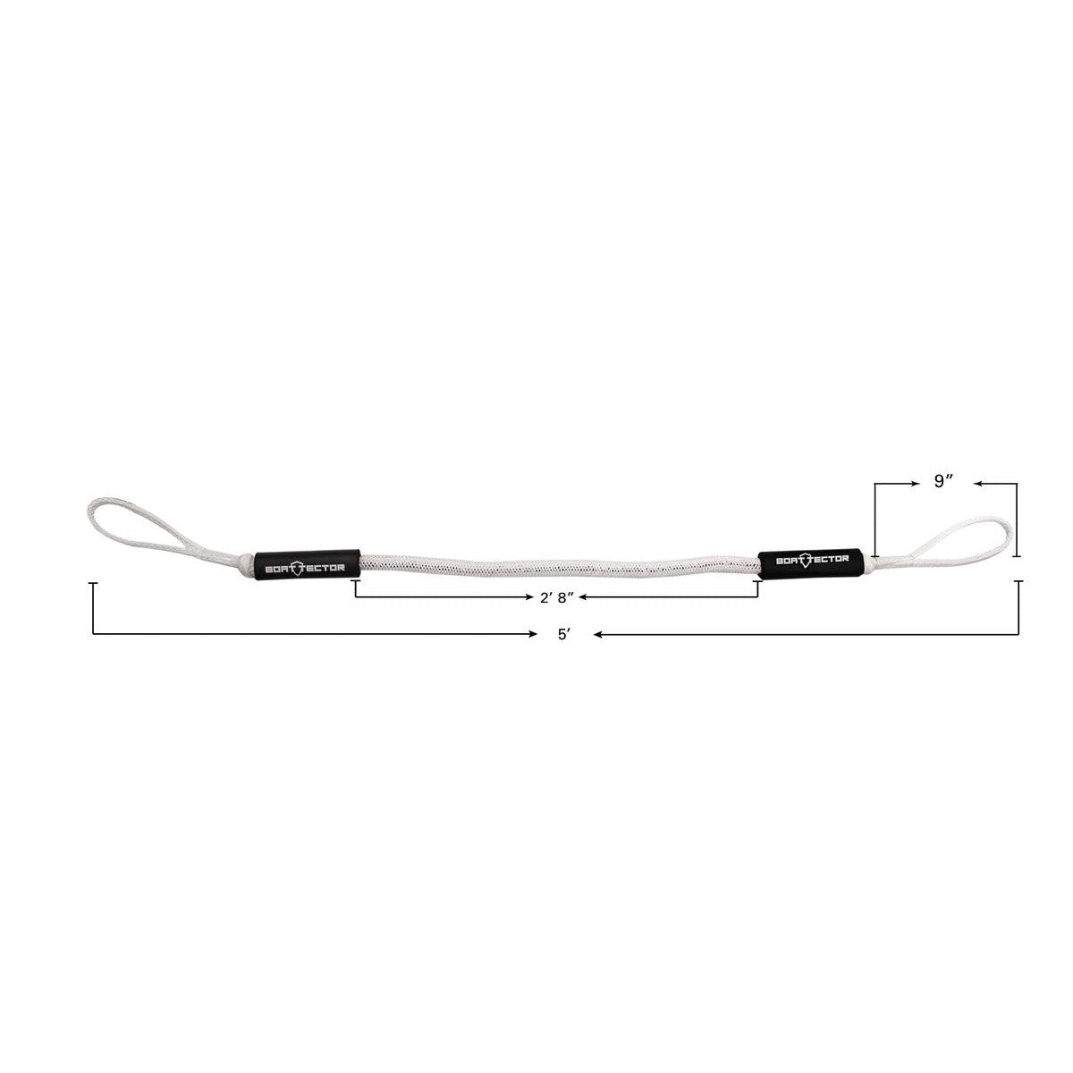 Extreme Max Qualifies for Free Shipping Extreme Max BoatTector Bungee Dock Line 2-pk 5' White #3006.2708