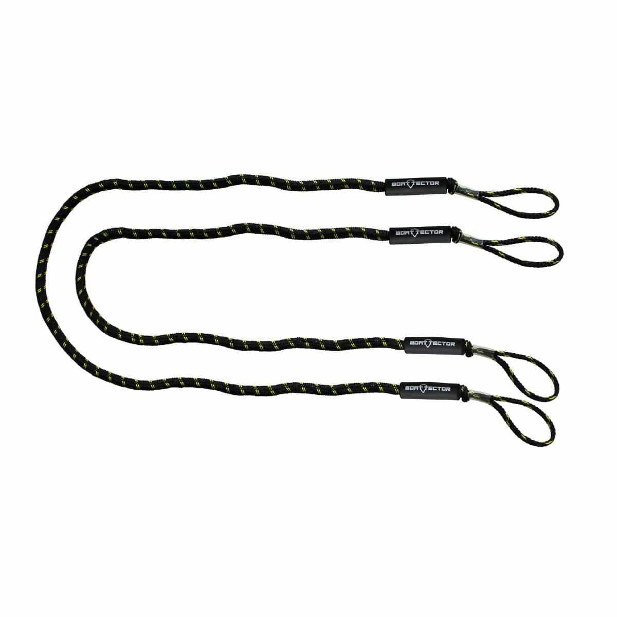 Extreme Max Qualifies for Free Shipping Extreme Max BoatTector Bungee Dock Line Value 2-Pack 7' Black/Gold #3006.3053