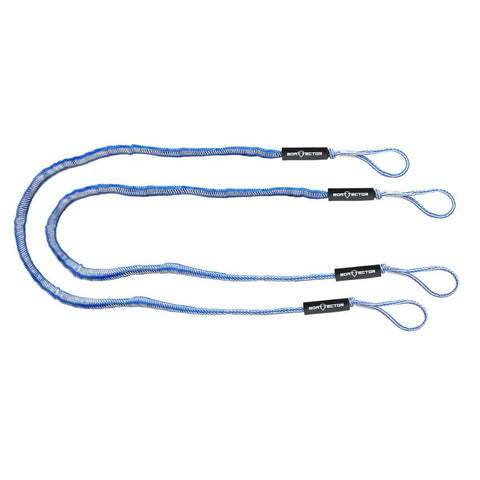 Extreme Max Qualifies for Free Shipping Extreme Max BoatTector Bungee Dock Line Value 2-Pack 7' Blue/White #3006.3059