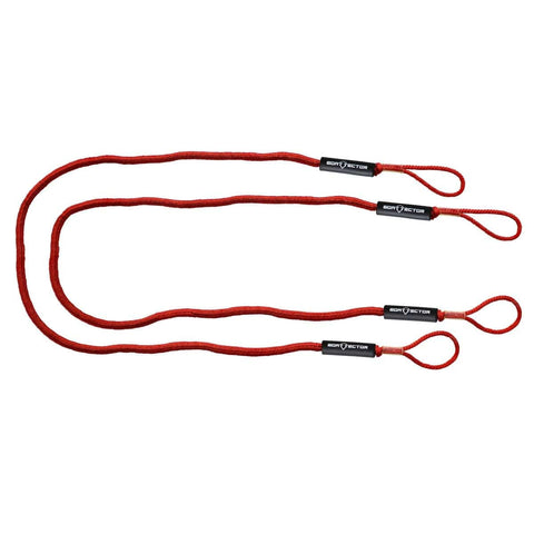 Extreme Max Qualifies for Free Shipping Extreme Max BoatTector Bungee Dock Line Value 2-Pack 7' Red #3006.3045