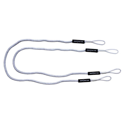 Extreme Max Qualifies for Free Shipping Extreme Max BoatTector Bungee Dock Line Value 2-Pack 7' White #3006.3039