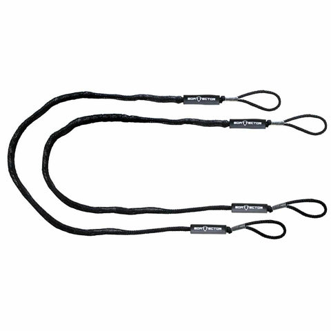 Extreme Max Qualifies for Free Shipping Extreme Max BoatTector Bungee Dock Line Value 2-Pack 8' Black #3006.3065