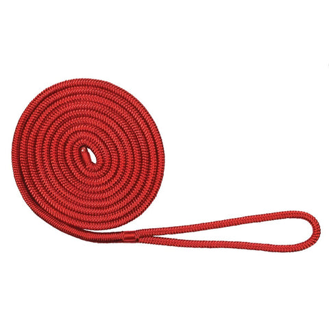 Extreme Max Qualifies for Free Shipping Extreme Max BoatTector Double Braid Nylon Dock Line 1/2" x 25' Red #3006.2957