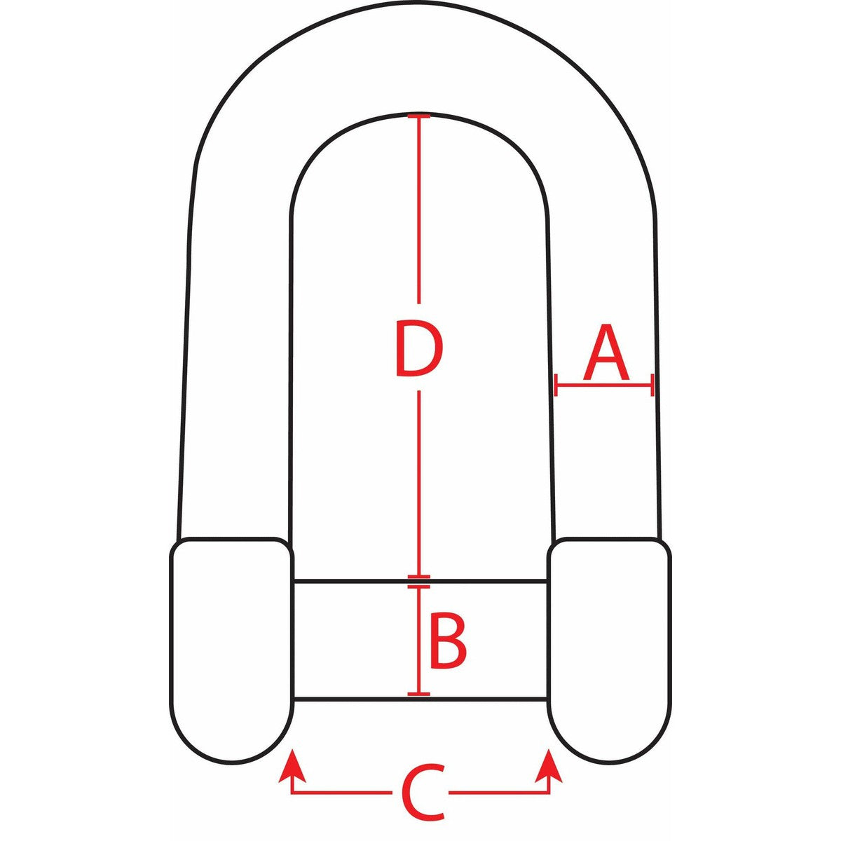 Extreme Max Qualifies for Free Shipping Extreme Max BoatTector SS D Shackle with No-Snag Pin 1/2" #3006.8402