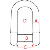 Extreme Max Qualifies for Free Shipping Extreme Max BoatTector SS D Shackle with No-Snag Pin 1/2" #3006.8402