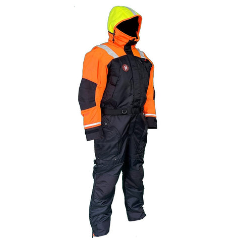 First Watch Qualifies for Free Shipping First Watch Anti-Exposure Suit Hi-Vis Orange/Black 3XL #AS-1100-OB-3XL