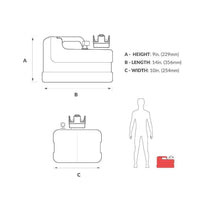 Five Oceans Qualifies for Free Shipping Five Oceans 3-Gallon Portable Fuel Tank Low-Permeation #4129