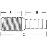 Forespar Qualifies for Free Shipping Forespar 1-1/8" Hose Adapter #905016