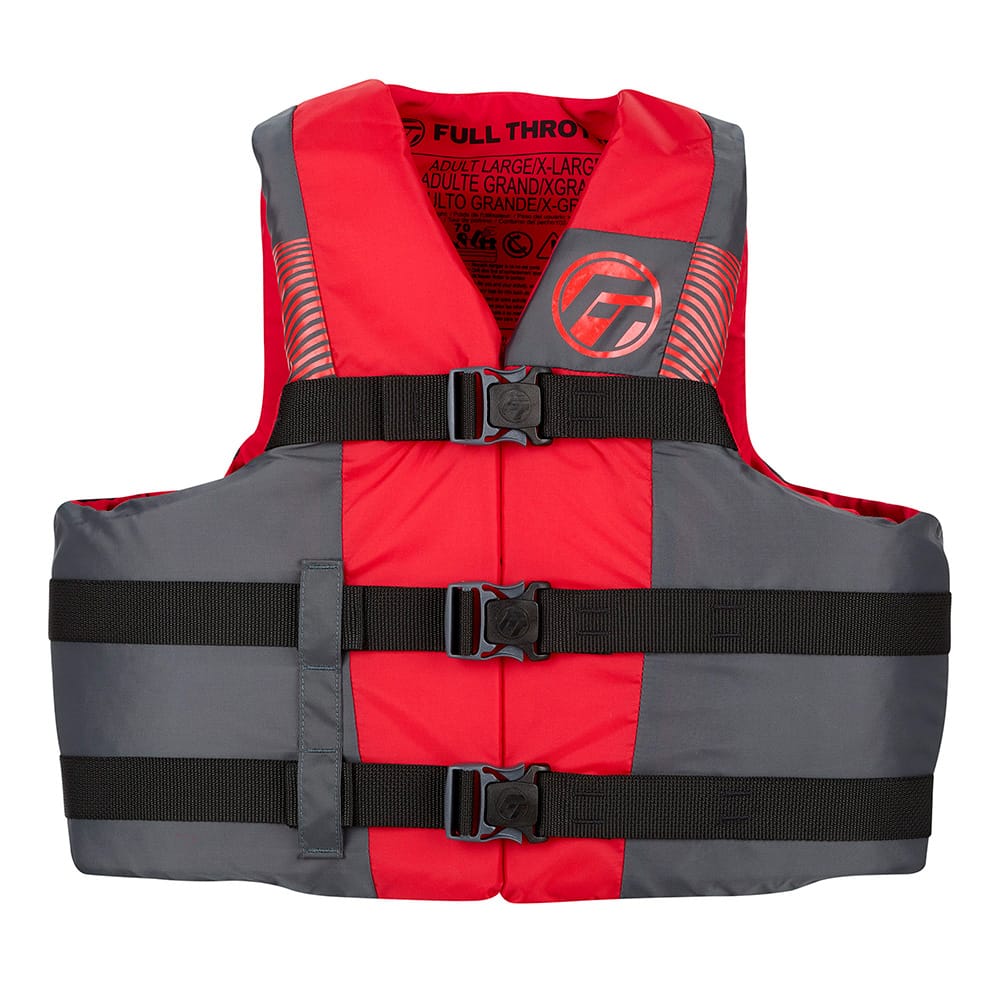 Full Throttle Qualifies for Free Shipping Full Throttle Adult Nylon Life Jacket L/XL Black/Red #112200-100-050-26