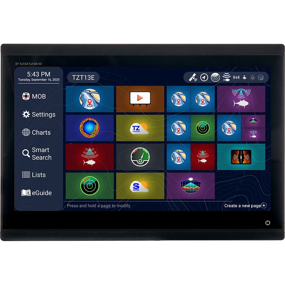 Furuno Qualifies for Free Shipping Furuno TZT13E Multifunction Display Fishfinder/Chartplotter #TZT13E