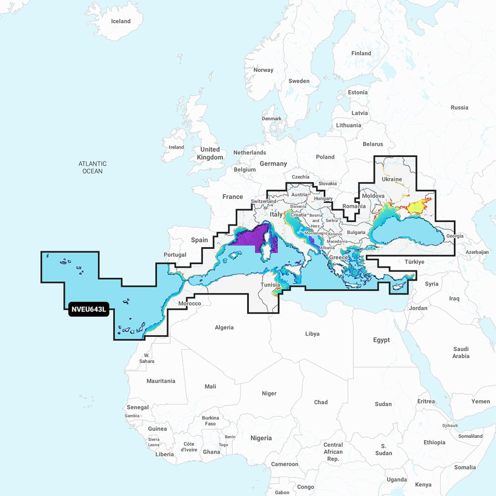 Garmin Qualifies for Free Shipping Garmin Navionics Vision+ NVEU643l Med & Black Sea #010-C1272-00
