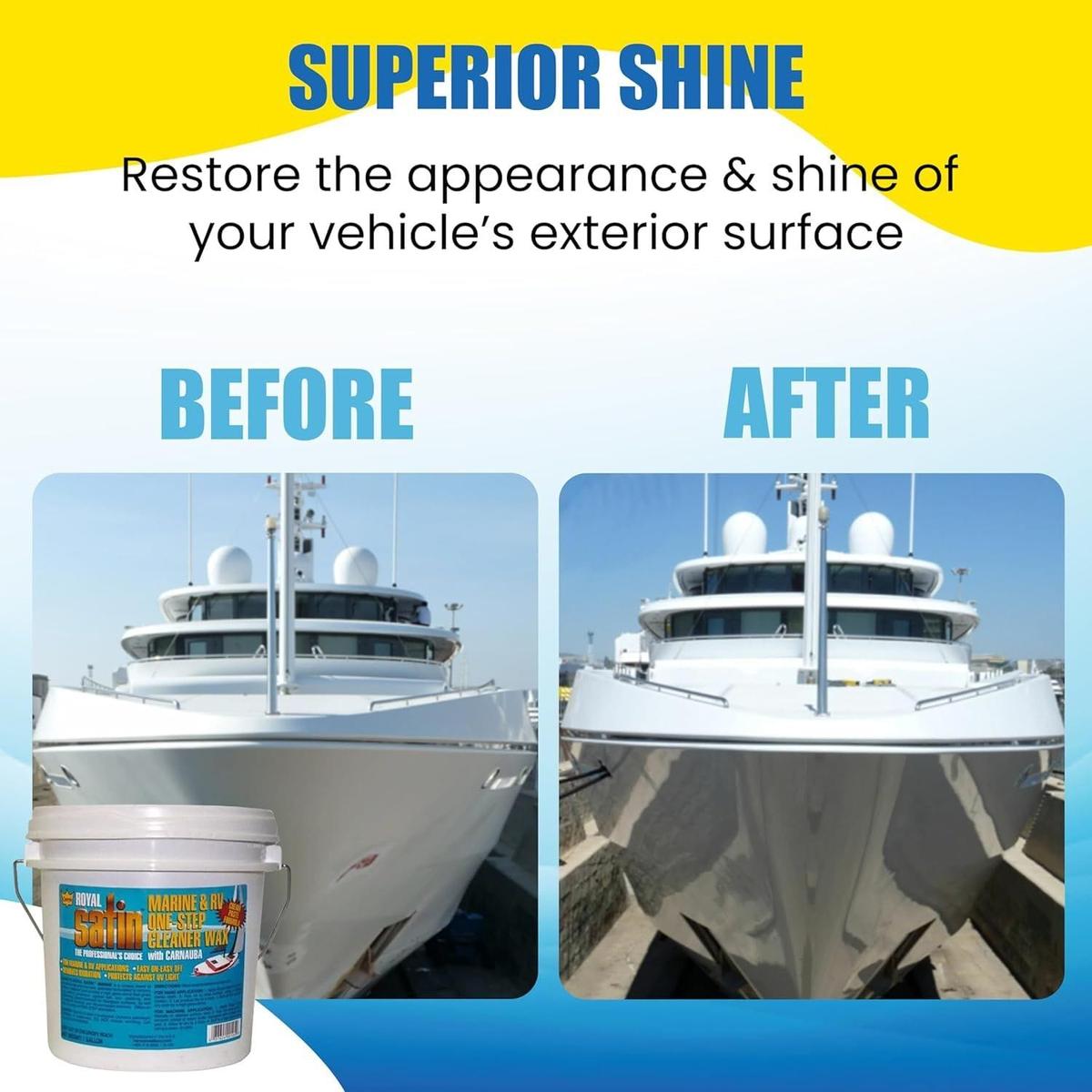 Gary's Royal Satin Wax Qualifies for Free Shipping Gary's Royal Satin Wax Royal Satin Creme Wax Gallon #G105